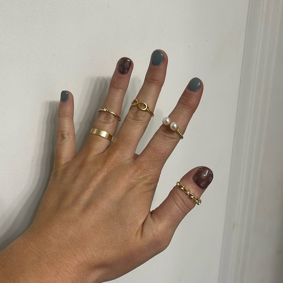 Bohemian Gold Ring Set 💛 Lot 11 - Picture 2 of 4